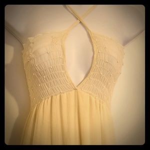 Delicia Cream Maxi Dress